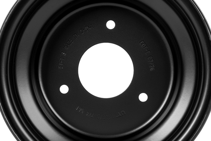 Jante en acier UNITRAILER noire 4,5ATx7" 3x90 ET:-1,8