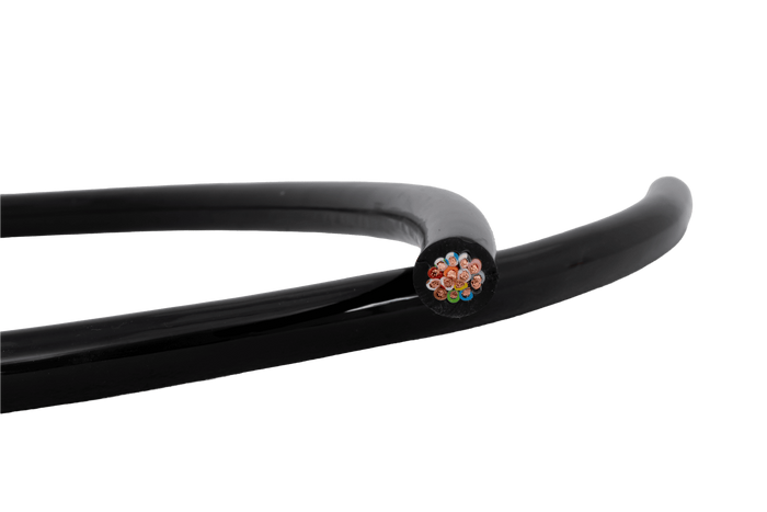 Câble électrique HYBSZ QLY-S 12x0,75+3x1 à quinze conducteurs - 1 m