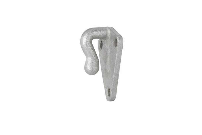 Crochet latéral ProPlus 342151 pour la fixation de bâche, sangles, cordes de remorque