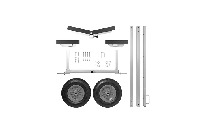 Chariot de manutention ProPlus 740024CR pour le transport d'un bateau léger, ponton de 70 kg