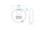 Cadenas rond à combinaison ProPlus 341317, anse de 70 mm