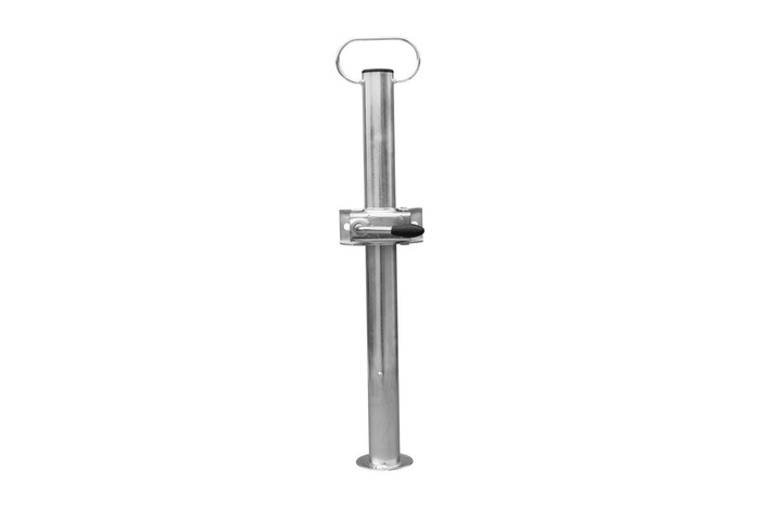 Béquille, support fixe avec collier UNITRAILER 150 kg, 48 mm, 600 mm