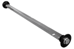 Essieu rigide à ressort KNOTT VR7 sans frein pour remorque 750 kg, 1240 mm, 1580 mm, 4x100