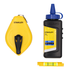 Kit de marquage STANLEY STHT47113-0, ficelle + craie + niveau à bulle