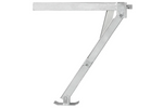 Support d'angle extensible ProPlus 361510V01, côté avant gauche/arrière droit, pour remorque, capacité 600 kg, hauteur 460 mm