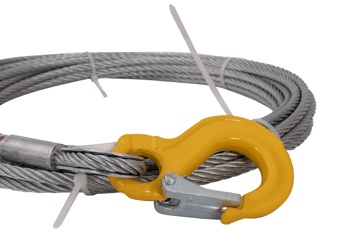 Câble de treuil EFMETAL 638 kg, 12,5 m pour attelage de remorque