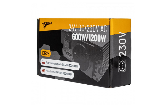 Convertisseur de tension 24V/230V (600/1200W) KAMAR E1925