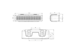 Feu de recul WAŚ W101 750 LED universel