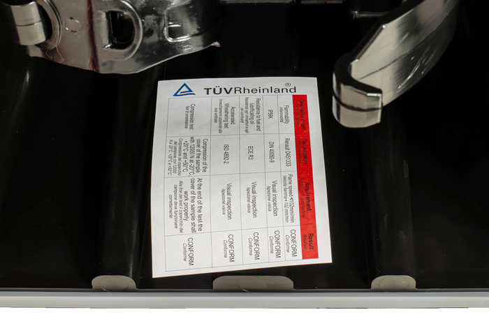 Coffret extincteur 6 kg DAKEN 82020 ADAMANT 671x310x247mm rouge