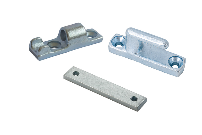 Charnière latérale avec poignée et rondelle WINTERHOFF BSCH 40-1+BSCHG 40-A+BSCHG 40-A montage latéral de remorque complet