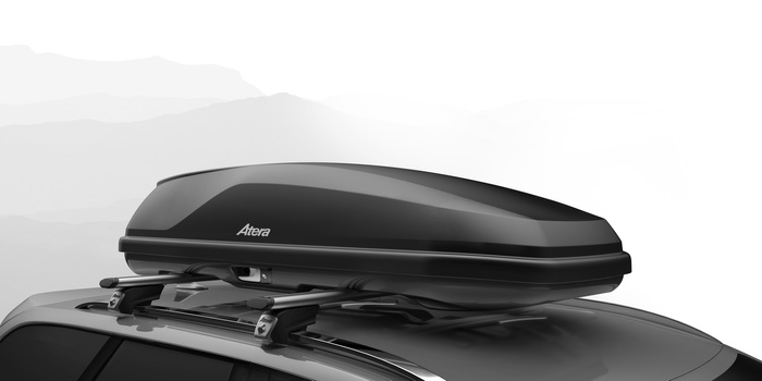 Coffre de toit Atera Casar XL, noir métallisé