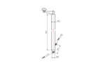 Système de levage à manivelle UNITRAILER avec poignées pour le basculement et le déchargement de remorque, plateau de 1000 kg (500-865 mm).