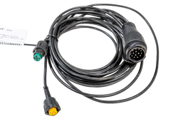 Prise électrique MANTES pour remorque, faisceau de câbles 4 m, prise 13 broches, 2 baïonnettes 5 broches