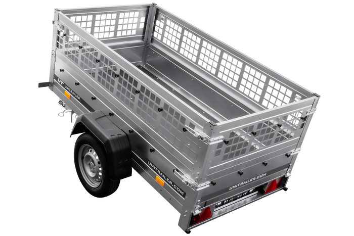 Remorque légère 200x106 UNITRAILER GARDEN 200 KIPP avec côtés en filet