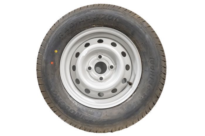 Pneu de remorque OUTLET LINGLONG 165/80 R13C 96/94N, jante UNITRAILER 4Jx13&quot;H2 4x100 ET:30