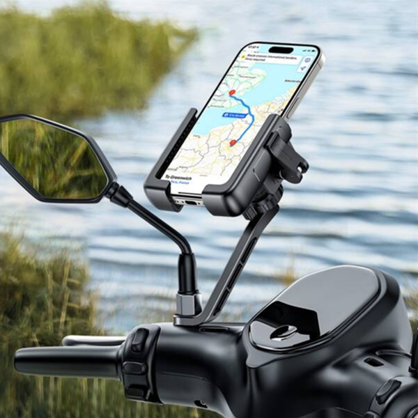 Support universel pour téléphone de vélo/moto BASEUS GoTrip Series avec rétroviseur