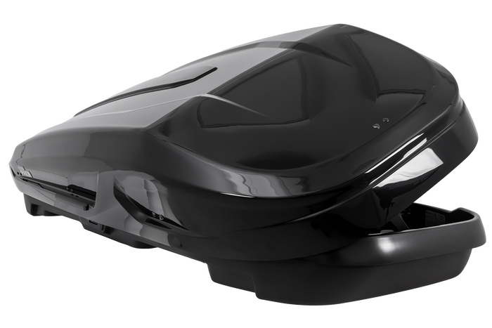 Coffre de toit Inter Pack Monsun PRO L, noir métallisé