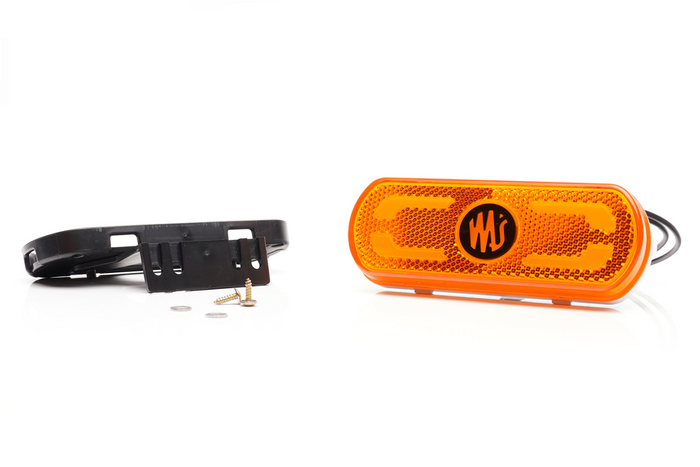 Feu de position à LED WAŚ W240 1598, orange, universel, avec support