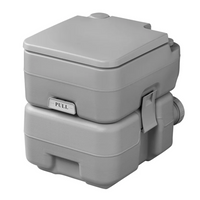 Toilettes de camping portables ProPlus 370415V01CR grises 10L/20L