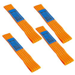 Jeu de quatre harnais de transport pour remorque UNITRAILER 0,3 m/50 mm/4 t orange