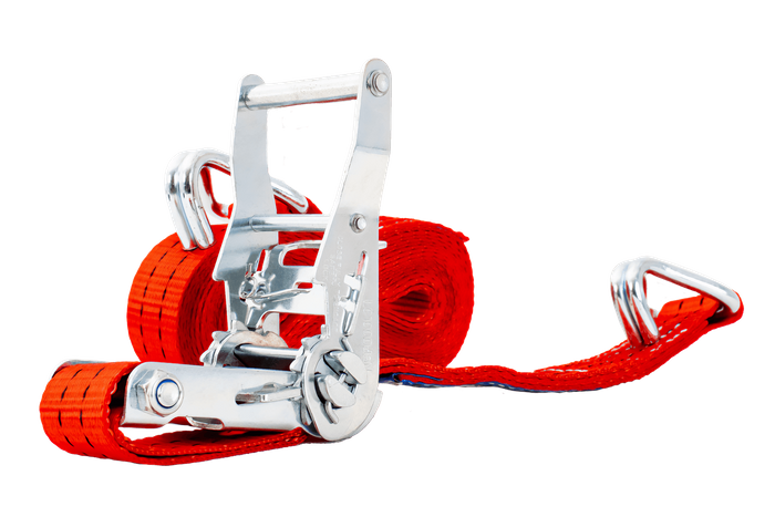 Courroie de transport rouge UNITRAIER 6 m/35 mm/2 t avec tendeur