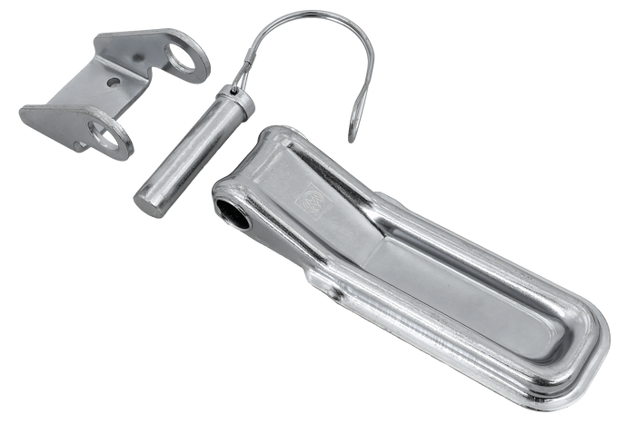 Charnière latérale avec poignée, support WINTERHOFF BSCH 10-17-170+BSCHG 10-17-C montage latéral remorque complet