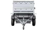 Remorque neuve 200x106 avec bâche plate, rehausses de ridelles et roue jockey - Garden Trailer 200 KIPP