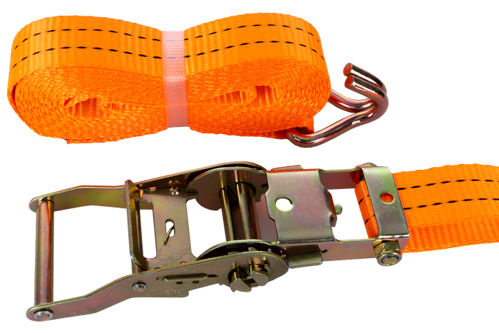 Courroie de transport orange UNITRAIER 5 m/35 mm/2 t avec tendeur