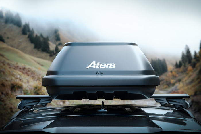 Coffre de toit Atera Casar XL, noir métallisé