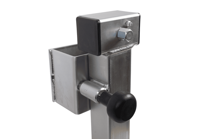 Support de manivelle extensible UNITRAILER JL2 pour remorque plateau 1300 kg 410-645 mm