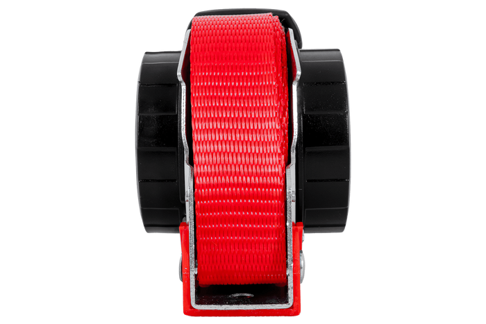 Sangle de transport à enroulement automatique FASTY 5 m/25 mm/0,35 t rouge