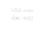 Ensemble de quatre clips de fixation pour bâche ProPlus 361738