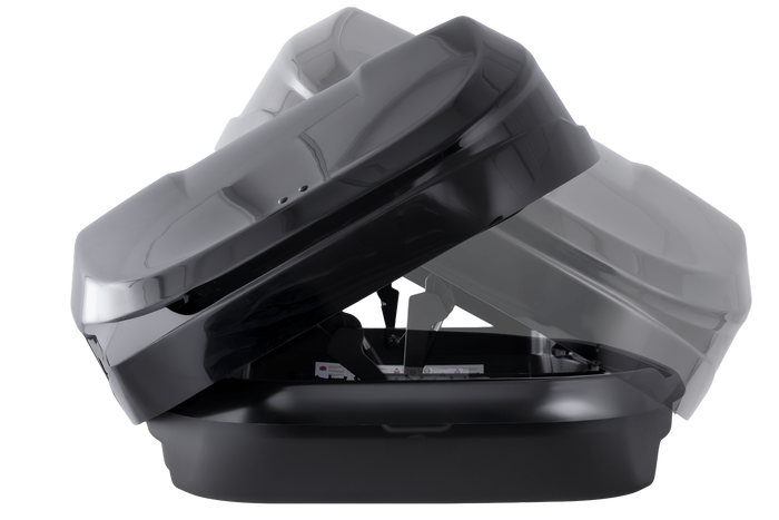 Coffre de toit Inter Pack Monsun L, noir métallisé