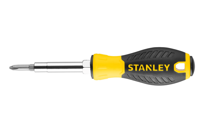 Tournevis STANLEY 6 pans 3 embouts / 6 pointes