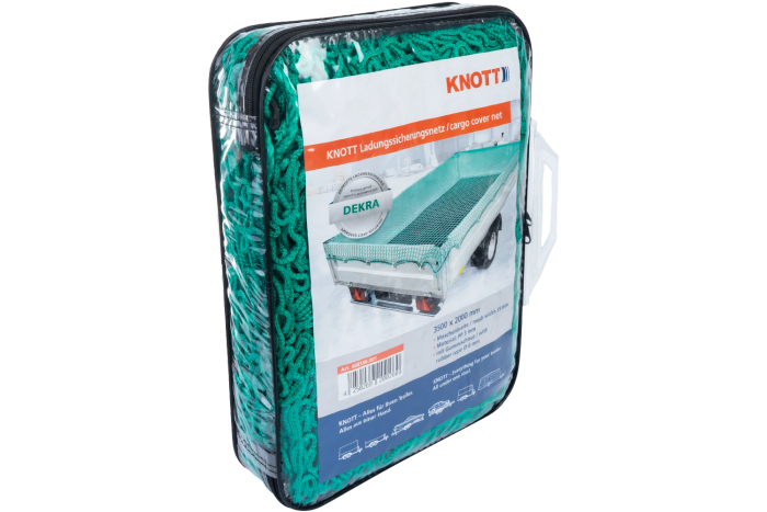 Filet de transport OUTLET KNOTT pour remorque, sécurisant le chargement, 200 x 350 cm