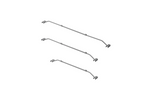 Support de bâche plate pour remorque ProPlus 340914V01, réglable de 100 à 155 cm