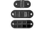 Loquet, poignée de porte de caravane ou de camping-car ProPlus 362622V02BK, poignée à ressort noire pour maintenir la porte