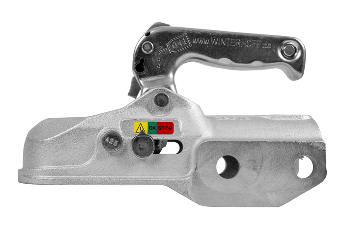 Attelage à boule WINTERHOFF WW 350-RCH-1616 pour remorque de 3500 kg avec timon tubulaire de 60 mm, en fonte
