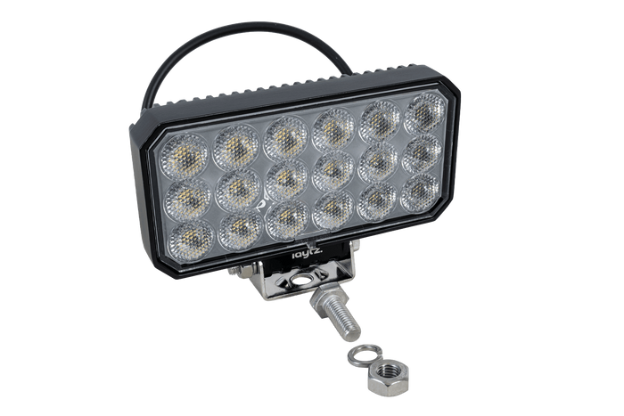 RéflectLampe de travail, réflecteur rectangulaire LED LAYTZ LY7305, 72 LED, 7000 lm
