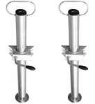 Ensemble de deux béquilles, supports fixes avec collier UNITRAILER 300 kg, 48 mm, 600 mm