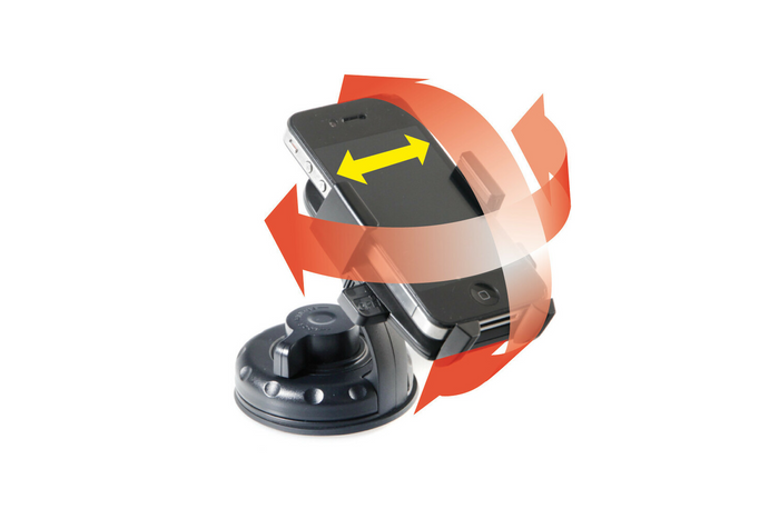 Support de téléphone Easy-Lock LAMPA avec ventouse