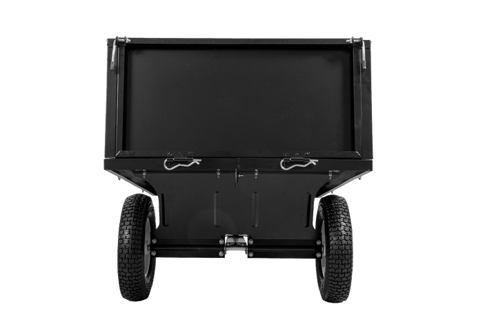 Remorque de jardin pour tracteur, quad UNITRAIER, chariot basculant 225 kg, 1030 x 700 mm