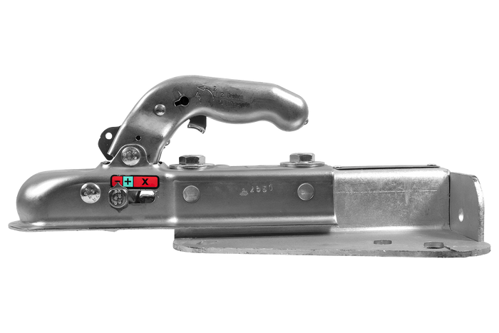 Attelage à boule KNOTT K7.5-H+KZE7.5 pour remorque de 750 kg avec timon en V