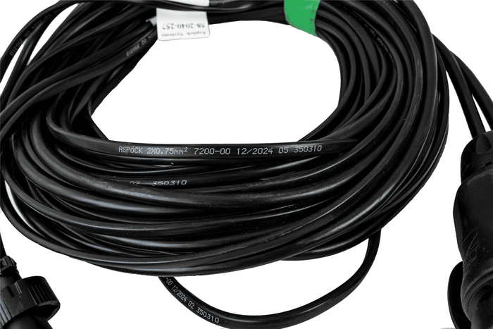 Faisceau électrique pour remorques et dépanneuses ASPÖCK installation électrique 7 m, fiche 13/8 broches, baïonnettes 2x 5 broches