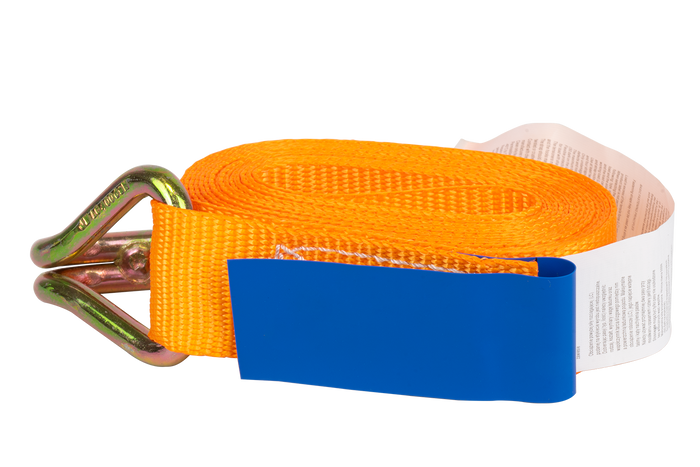 Jeu de quatre courroies de transport orange KAMAR 3 m/25 mm/0,8 t avec tendeur