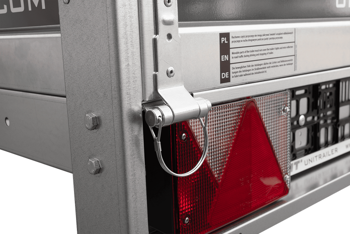 Remorque de jardin 200 Kipp avec roue jockey, châssis H-0 et bâche grise