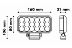 RéflectLampe de travail, réflecteur rectangulaire LED LAYTZ LY7305, 72 LED, 7000 lm