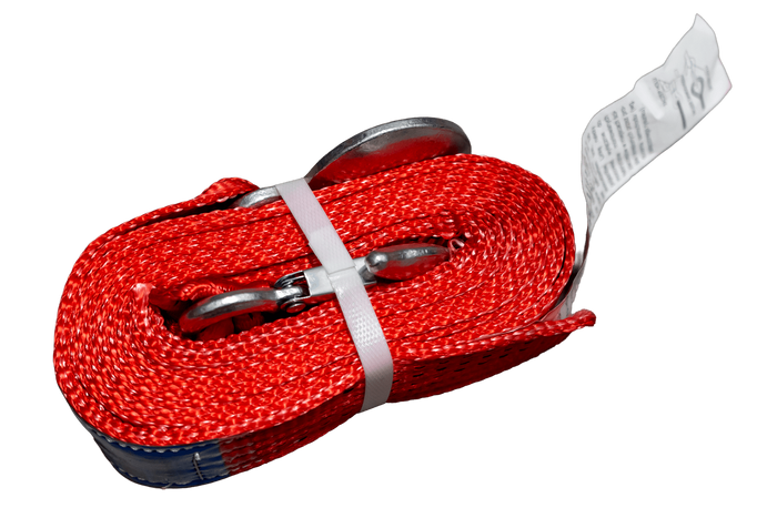 Sangle de remorquage OUTLET avec crochets UNITRAILER 4,5 m/50 mm/5 t orange