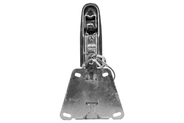 Attelage à boule KNOTT K7.5-H+KZE7.5 avec support et câble pour remorque de 750 kg avec timon en V
