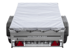 Remorque à un essieu 150x106 UNITRAILER GARDEN 150 KIPP avec châssis H-0 et bâche grise